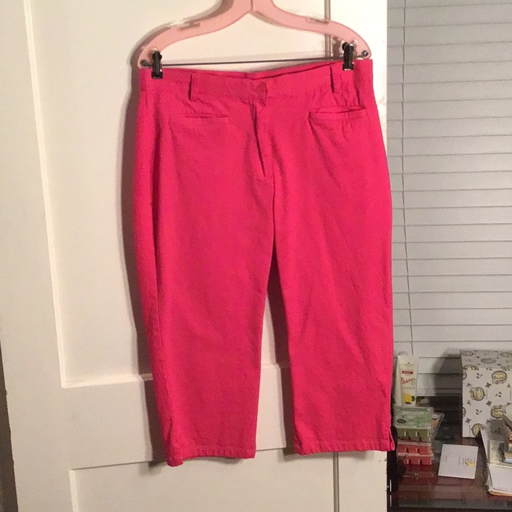 Hot Pink Capris.